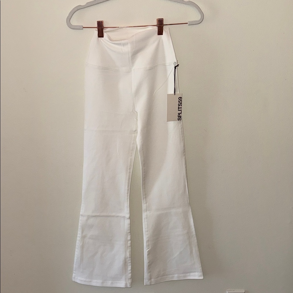 BRAND NEW Splits59 white flare crop leggings size XS HOT FOR SPRING - Picture 7 of 9